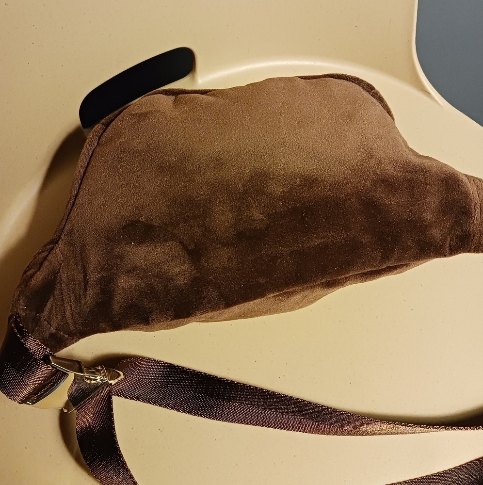 Juicy Couture x Stoney Clover velvet Brown Belt Bag - Picture 7 of 11
